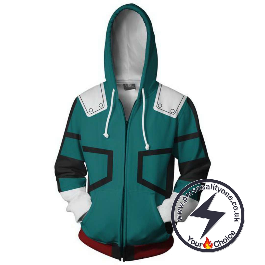 My Hero Academia Izuku Midoriya Jacket Zip Up Hoodie